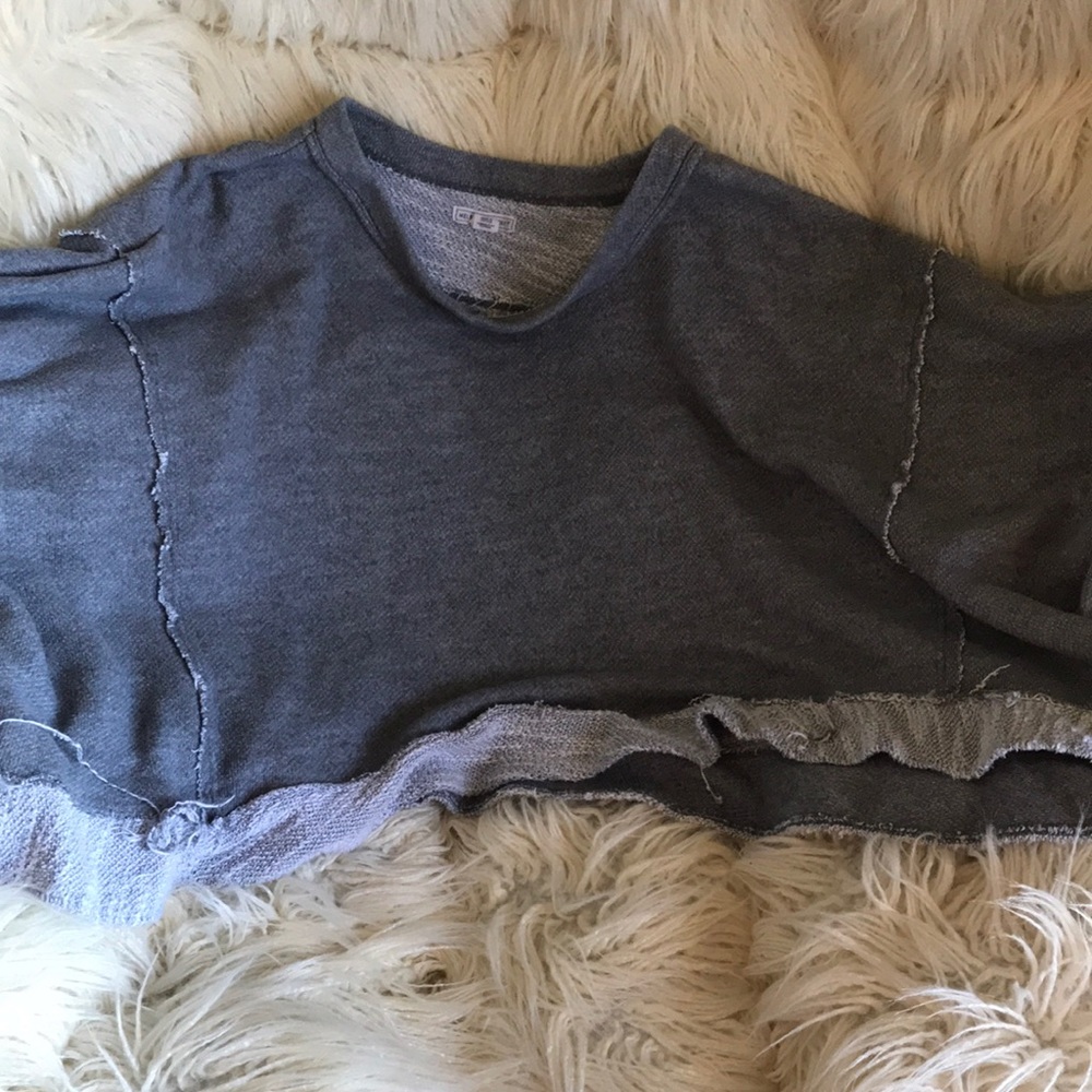 Light gray comfy lazy sweater